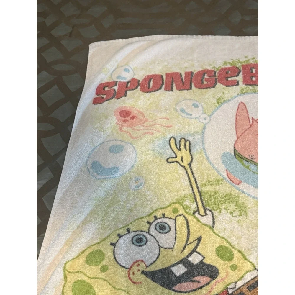 Spongebob Vintage Beach Towel Franco 2002 Patrick Squarepants Nickelodeon